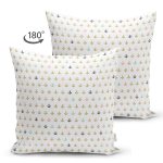 Çift Taraflı Denizci Temalı Çapa Desenli Dijital Baskılı Özel Tasarım Modern Süet Yastık Kırlent Kılıfı Realhomes