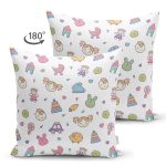- Stock profile - Realhomes Çift Taraflı Bebek Oyuncakları Motifli Dijital Baskılı Özel Tasarım Modern Süet Yastık Kırlent Kılıfı Realhomes