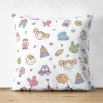 - Stock profile - Realhomes Çift Taraflı Bebek Oyuncakları Motifli Dijital Baskılı Özel Tasarım Modern Süet Yastık Kırlent Kılıfı Realhomes