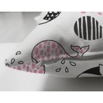 - Suet-K1386-Gorsel-2 - Realhomes Çift Taraflı Çocuk Odası Pembe Balina Temalı Dijital Baskılı Özel Tasarım Modern Süet Yastık Kırlent Kılıfı Realhomes