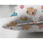 - Print - Realhomes Çift Taraflı Sevimli Ayıcık Desenli Dijital Baskılı Özel Tasarım Modern Süet Yastık Kırlent Kılıfı Realhomes