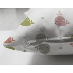 - Основные RGB - Realhomes Çift Taraflı Rengarenk Balina Desenli Dijital Baskılı Özel Tasarım Modern Süet Yastık Kırlent Kılıfı Realhomes