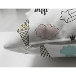 Çift Taraflı Gökkuşağı Bulut Ve Unicorn Desenli Dijital Baskılı Özel Tasarım Modern Süet Yastık Kırlent Kılıfı Realhomes