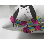 - Suet-K1407-Gorsel-2 - Realhomes Çift Taraflı Penguen Desenli Dijital Baskılı Özel Tasarım Modern Süet Yastık Kırlent Kılıfı Realhomes