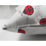 - божья коровка фон - Realhomes Çift Taraflı Uğurböcekleri Desenli Dijital Baskılı Özel Tasarım Modern Süet Yastık Kırlent Kılıfı Realhomes