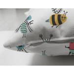 - Web - Realhomes Çift Taraflı Sevimli Böcekler Temalı Dijital Baskılı Özel Tasarım Modern Süet Yastık Kırlent Kılıfı Realhomes