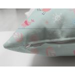 Çift Taraflı Sevimli Kuşlar Temalı Dijital Baskılı Özel Tasarım Modern Süet Yastık Kırlent Kılıfı Realhomes