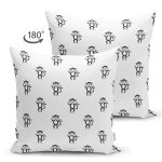 - Web - Realhomes Çift Taraflı Sevimli Maymun Desenli Dijital Baskılı Özel Tasarım Modern Süet Yastık Kırlent Kılıfı Realhomes