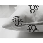 - Web - Realhomes Çift Taraflı Sevimli Maymun Desenli Dijital Baskılı Özel Tasarım Modern Süet Yastık Kırlent Kılıfı Realhomes