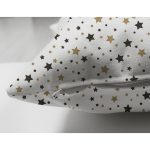 - Suet-K1420-Gorsel-2 - Realhomes Çift Taraflı Altın Sarısı Siyah Yıldız Desenli Dijital Baskılı Özel Tasarım Modern Süet Yastık Kırlent Kılıfı Realhomes