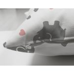 Çift Taraflı Gri Fil Desenli Dijital Baskılı Özel Tasarım Modern Süet Yastık Kırlent Kılıfı Realhomes