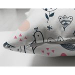 - Print - Realhomes Çift Taraflı Sevimli Tavuk Desenli Dijital Baskılı Özel Tasarım Modern Süet Yastık Kırlent Kılıfı Realhomes