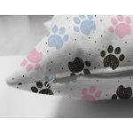 - Основные RGB - Realhomes Çift Taraflı Pembe Mavi Pati Desenli Dijital Baskılı Özel Tasarım Modern Süet Yastık Kırlent Kılıfı Realhomes