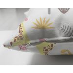 - Seamless pattern with cute giraffe - Realhomes Çift Taraflı Palmiye Zürafa Desenli Dijital Baskılı Özel Tasarım Modern Süet Yastık Kırlent Kılıfı Realhomes