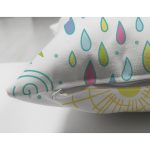 - Основные RGB - Realhomes Çift Taraflı Gökyüzü Bulut Ve Yıldızlar Desenli Dijital Baskılı Özel Tasarım Modern Süet Yastık Kırlent Kılıfı Realhomes