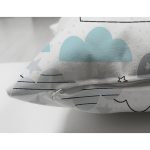 - Print - Realhomes Çift Taraflı Gökyüzü Ve Bulutlar Temalı Dijital Baskılı Özel Tasarım Modern Süet Yastık Kırlent Kılıfı Realhomes