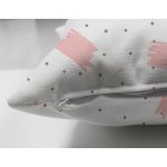 - Suet-K1473-Gorsel-2 - Realhomes Çift Taraflı Pembe Mavi Puanlı Dijital Baskılı Özel Tasarım Modern Süet Yastık Kırlent Kılıfı Realhomes