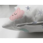 - Cute seamless pattern for kids. Lovely children background with - Realhomes Çift Taraflı Ay Bulut Ve Yıldız Motifli Dijital Baskılı Özel Tasarım Modern Süet Yastık Kırlent Kılıfı Realhomes