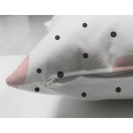 - Suet-K1488-Gorsel-2 - Realhomes Çift Taraflı Puanlı Zeminde Pembe Kalpler Dijital Baskılı Özel Tasarım Modern Süet Yastık Kırlent Kılıfı Realhomes