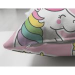 - Print - Realhomes Çift Taraflı Unicorn Pasta Ve Kalp Desenli Dijital Baskılı Özel Tasarım Modern Süet Yastık Kırlent Kılıfı Realhomes