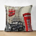 - Suet-K150-Gorsel - Realhomes Çift Taraflı Retro Araba Temalı Dijital Baskılı Dekoratif Modern Süet Yastık Kırlent Kılıfı Realhomes