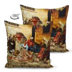 - Suet-K1512-Gorsel-1 - Realhomes Çift Taraflı Osmanlı Kapalı Çarşı Yorgancı Motifli Dijital Baskılı Dekoratif Modern Süet Yastık Kırlent Kılıfı Realhomes