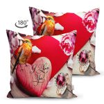 - Suet-K1534-Gorsel-1 - Realhomes Çift Taraflı I Love You Kuş Ve Kalp Motifli Dijital Baskılı Dekoratif Modern Süet Yastık Kırlent Kılıfı Realhomes