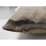 Çift Taraflı Mektup Ve Gül Motifli Dijital Baskılı Dekoratif Modern Süet Yastık Kırlent Kılıfı Realhomes