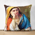 - Suet-K1555-Gorsel - Realhomes Çift Taraflı Osmanlı Desenli Kadın Dijital Baskılı Dekoratif Modern Süet Yastık Kırlent Kılıfı Realhomes