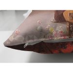 Çift Taraflı Osmanlı Motifli Dijital Baskılı Dekoratif Modern Süet Yastık Kırlent Kılıfı Realhomes