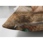 Çift Taraflı Osmanlı Temalı Yağlı Boya Dijital Baskılı Dekoratif Modern Süet Yastık Kırlent Kılıfı Realhomes