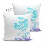 - Suet-K212-Gorsel-1 - Realhomes Çift Taraflı Beyaz Zeminde Sulu boya Çiçek Motifli Dijital Baskılı Dekoratif Süet Yastık Kırlent Kılıfı Realhomes