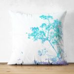 - Suet-K212-Gorsel - Realhomes Çift Taraflı Beyaz Zeminde Sulu boya Çiçek Motifli Dijital Baskılı Dekoratif Süet Yastık Kırlent Kılıfı Realhomes