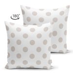 - Suet-K2160-Gorsel-1 - Realhomes Çift Taraflı Gri Renkli Puantiyeli Dijital Baskılı Dekoratif Süet Yastık Kılıfı Realhomes