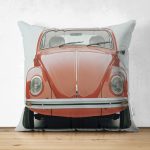- Suet-K246-Gorsel - Realhomes Çift Taraflı Klasik Araba Retro Motifli Dijital Baskılı Dekoratif Süet Yastık Kırlent Kılıfı Realhomes
