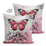 - Suet-K31-Gorsel-1 - Realhomes Çift Taraflı Kelebek Tasarımlı Dijital Baskılı Dekoratif Modern Süet Yastık Kırlent Kılıfı Realhomes