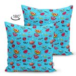 - Suet-K3282-Gorsel-1 - Realhomes Çift Taraflı Popart Desenli Özel Tasarımlı Dijital Baskılı Modern Süet Yastık Kırlent Kılıfı Realhomes