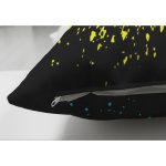 - Suet-K3303-Gorsel-2 - Realhomes Çift Taraflı Siyah Zeminde Cool Tasarımlı Dijital Baskılı Süet Yastık Kırlent Kılıfı Realhomes