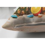 - Suet-K3417-Gorsel-2 - Realhomes Çift Taraflı Sahilde Ananaslar Özel Tasarım Dijital Baskılı Modern Süet Yastık Kırlent Kılıfı Realhomes