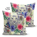- Suet-K3424-Gorsel-1 - Realhomes Çift Taraflı Özel Tasarım Suluboya Amazon Desenli Dijital Baskılı Süet Yastık Kırlent Kılıfı Realhomes
