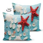 - Suet-K3427-Gorsel-1 - Realhomes Çift Taraflı Deniz Yıldızı Özel Tasarımlı Dijital Baskılı Süet Yastık Kırlent Kılıfı Realhomes
