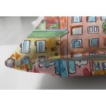 - Suet-K3433-Gorsel-2 - Realhomes Çift Taraflı Rengarenk Evler Özel Tasarımlı Modern Kumaş Süet Yastık Kırlent Kılıfı Realhomes