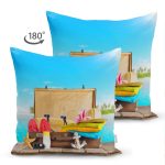 - Suet-K3437-Gorsel-1 - Realhomes Çift Taraflı Özel Tasarımlı Tatil Temalı Modern Süet Yastık Kırlent Kılıfı Realhomes