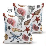- Suet-K3440-Gorsel-1 - Realhomes Çift Taraflı Deniz Yaşamı Özel Tasarımlı Dijital Baskılı Modern Süet Yastık Kırlent Kılıfı Realhomes