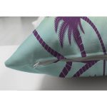 - Suet-K3448-Gorsel-2 - Realhomes Çift Taraflı Renkli Zeminde Palmiye Motifli Dijital Baskılı Modern Süet Yastık Kırlent Kılıfı Realhomes