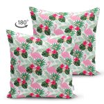 - Suet-K3453-Gorsel-1 - Realhomes Realhomes Çift Taraflı Flamingo Devetabanı Çizimli Özel Tasarım Dijital Baskılı Modern Süet Yastık Kırlent Kılıfı Realhomes