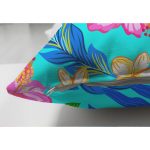 - Suet-K3456-Gorsel-2 - Realhomes Çift Taraflı Turkuaz Zeminde Deniz Yıldızları Dijital Baskılı Modern Süet Yastık Kırlent Kılıfı Realhomes