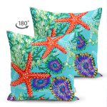 - Suet-K3457-Gorsel-1 - Realhomes Çift Taraflı Modern Deniz Yıldızları 3D Baskılı Süet Yastık Kırlent Kılıfı Realhomes