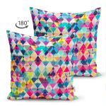 - Suet-K3460-Gorsel-1 - Realhomes Çift Taraflı Modern Renkli Üçgen Tasarımlı Dijital Baskılı Modern Süet Yastık Kırlent Kılıfı Realhomes