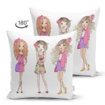 - Suet-K3463-Gorsel-1 - Realhomes Çift Taraflı Best Friends Özel Tasarımlı Modern Süet Yastık Kırlent Kılıfı Realhomes